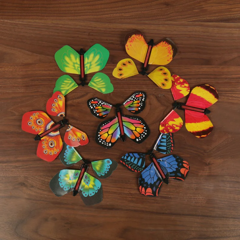 5pcs magic butterfly flying butterfly change with empty hands freedom butterfly magic props magic tricks