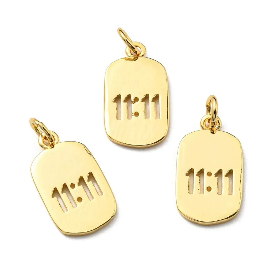 20pcs Oval with Number Brass Charm with Jump Ring for Keychain Necklace DIY Jewelry Making Findings