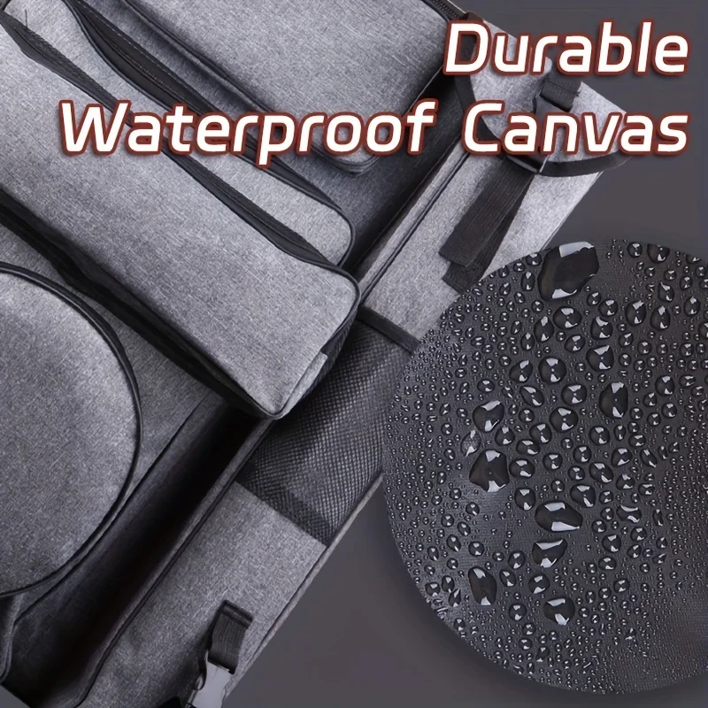 1 قطعة رسم حقيبة ظهر تحمل أسود/رمادي ، A2/18x26in ، سميكة ، للتخزين ، لوحة الرسم والحامل ، في الهواء الطلق للفنانين ، الكبار