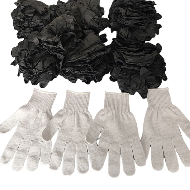 

Black Grilling Gloves for BBQ with Washable Glove Liners Portable BBQ Supply Drop shipping