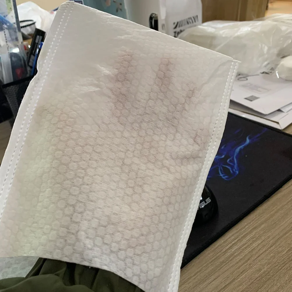 20 pezzi guanti Scrub Non tessuto doccia corpo esfoliante calzini a mano usa e getta carta igienica bianca forniture per il bagno