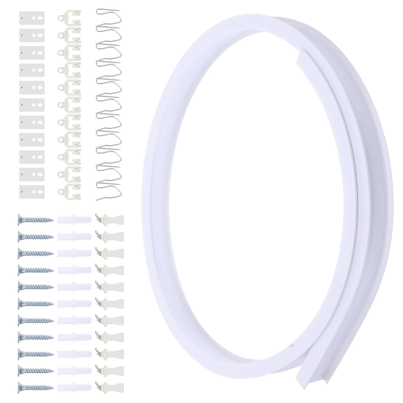 

1Set Bendable Curtain Track Ceiling Mount Flexible Smooth Room Divider Slider Rail Curtain Track Ceiling Room Divider,