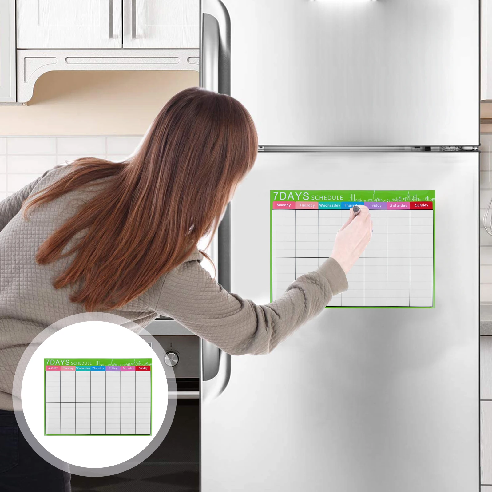 Plan Statement Board Refrigerator Magnet Monthly Planner Sticker Magnetic The Pet Note Message