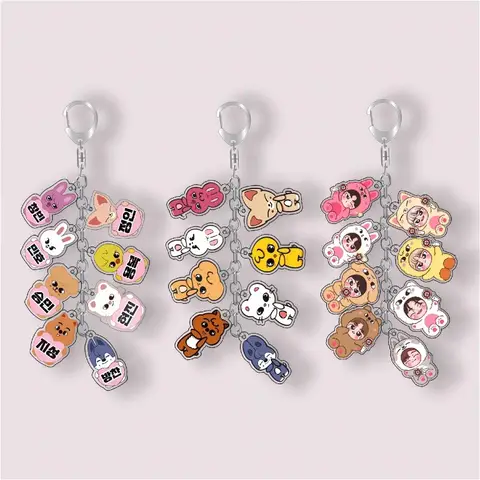 SKZOO From South Korea, Li Longfu, Fang Can, Li Minhao, Han Zhicheng, Jin Shengwen, Keychain Hangstring Fan Gifts