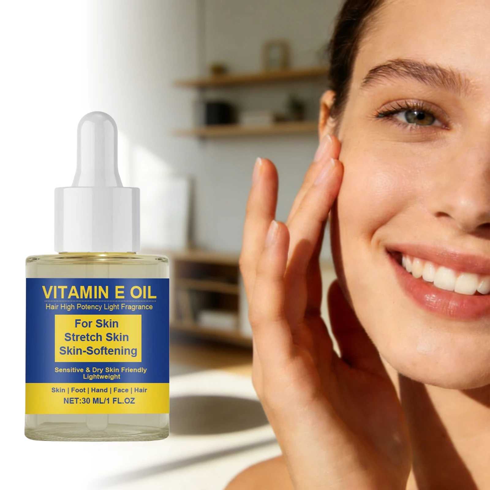 

Vitamin E Body Oil Soothe Body Nourish Hands Improving Foot Roughness Reduce Dry Scalp Enhance Skin Elasticity Skincare Essence