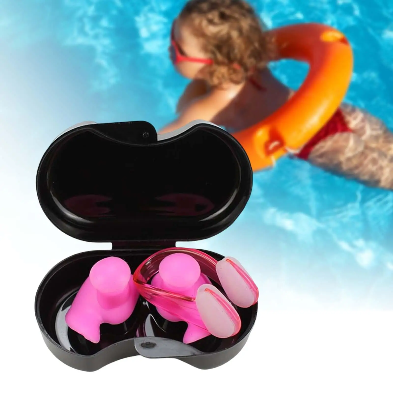 Earplugs Water Sports Swimming Accessories Silicone Soft Portable Dust-Proof Ear Plugs With Box Diving Water Waterproof Ear Plug