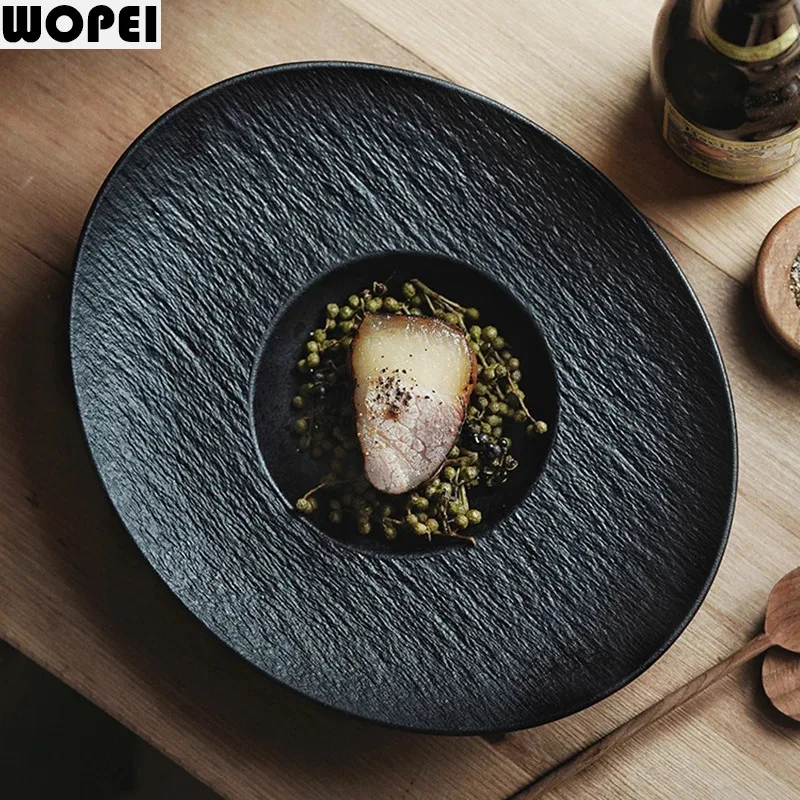 Oval Ceramic Fruit Salad Bowl Sashimi Sushi Plate Soup Bowl Home Kitchen Solid Color Cutlery Snack Bread Dessert Dish Soup Basin