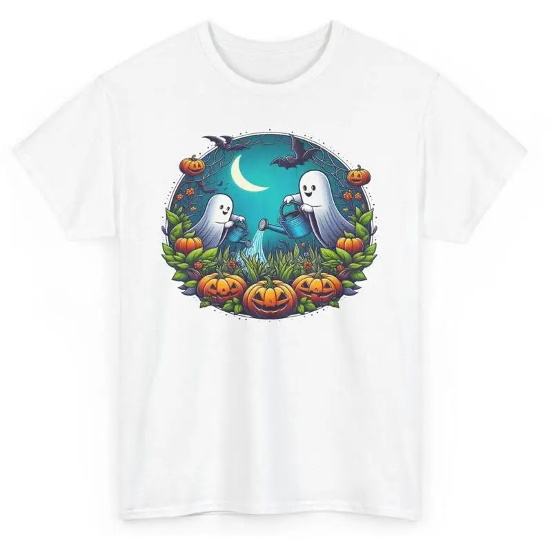 

Садовые призраки, милая футболка с тыквой, садовником, любителям растений, Хэллоуина