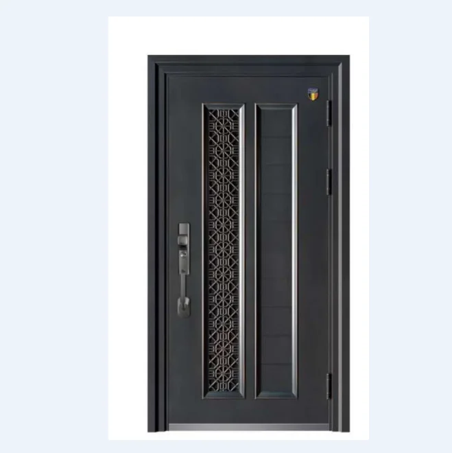 

Luxury Design Decorative Front Double Door Exterior Safety Door Main Entrance Door For Villa
