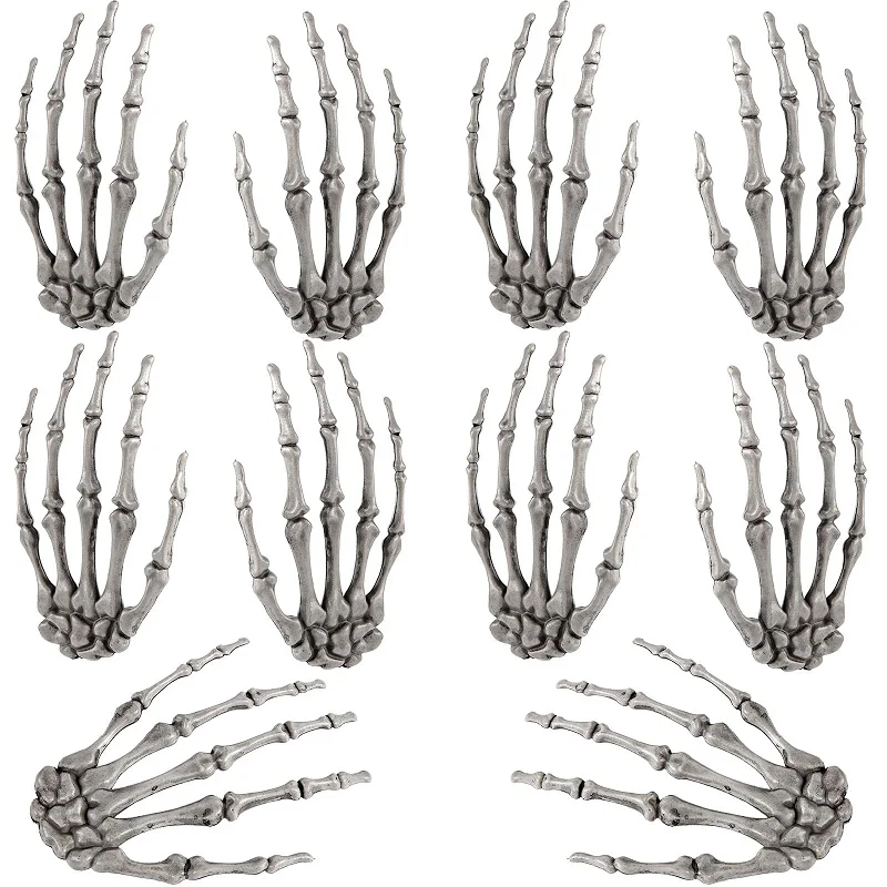 Хэллоуин Скелет Руки Пластиковые Поддельные Руки Человеческого Тела для Хэллоуина Зомби Вечеринка Террор Страшный Реквизит Хэллоуин Украшения