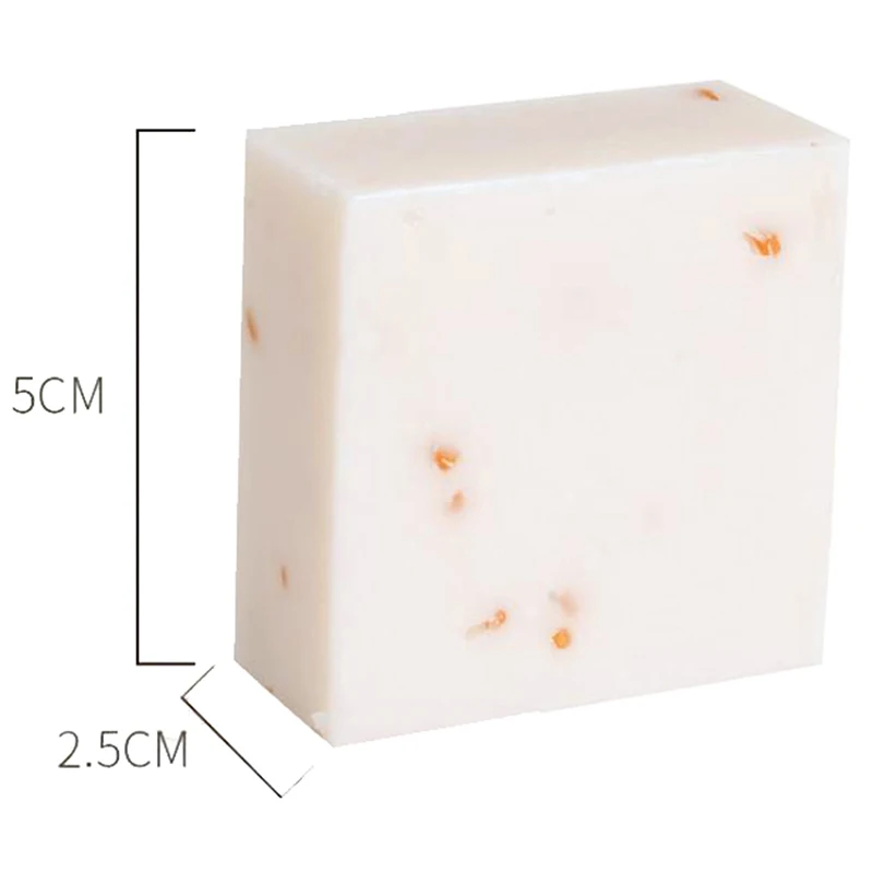 (N) 1Pcs Rice Milk Soap Disinfector Whitening Face Wash Wash hand Bathing Tool Soap