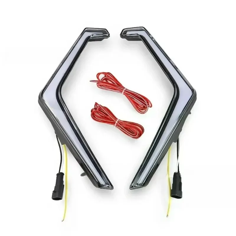 Дневные ходовые огни Poer North Star для Polaris RZR XP 4 1000 Turbo, 1 пара светодиодных передних указателей поворота для UTV ATV 2018-2021 гг.