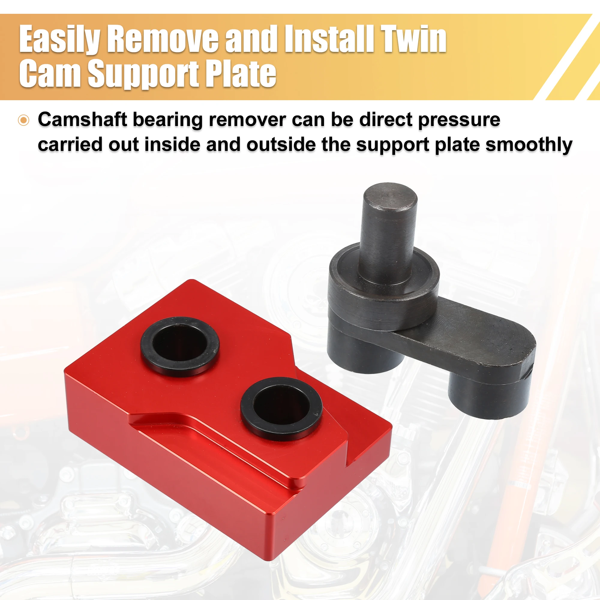 Motoforti 1 Set Motorcycle Camshaft Bearing Remover and Installer Tools for Harley Twin Cam 1999 2000 2001 2002 2003 2004-2006