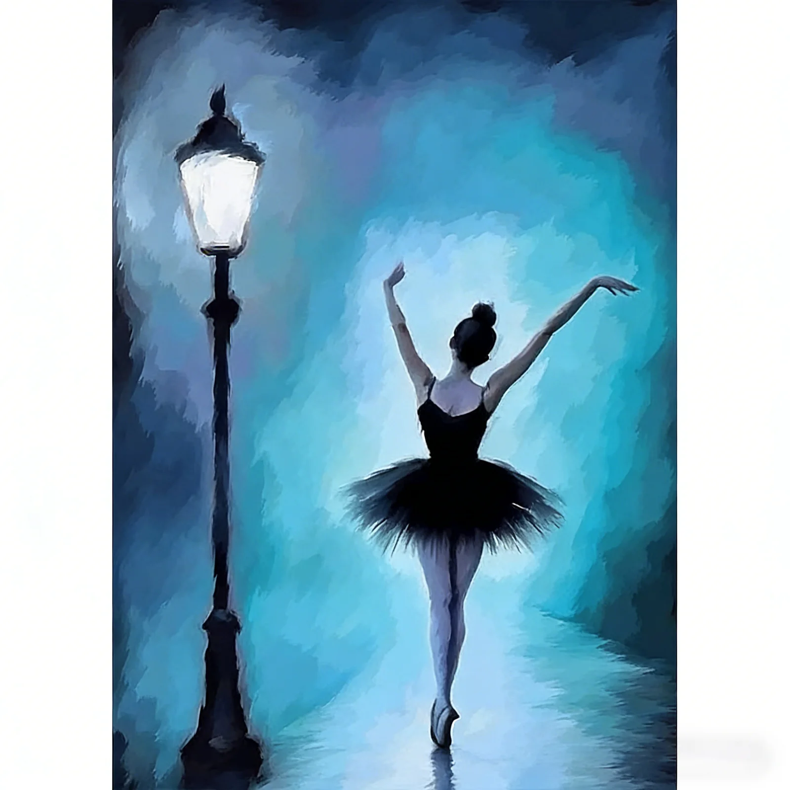 

DIY 5D Diamond Painting Kits Elegant Ballerina, Ballet Dancer Rhinestone Diamond Art, Creative Handmade Gift for Women