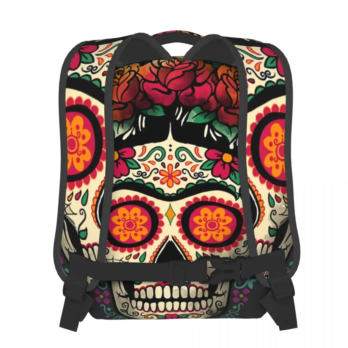 Frida Calavera Mexican Skull Students School Bags Boy Girl Fashion Teens Books Backpack Soft Rucksack Unisex