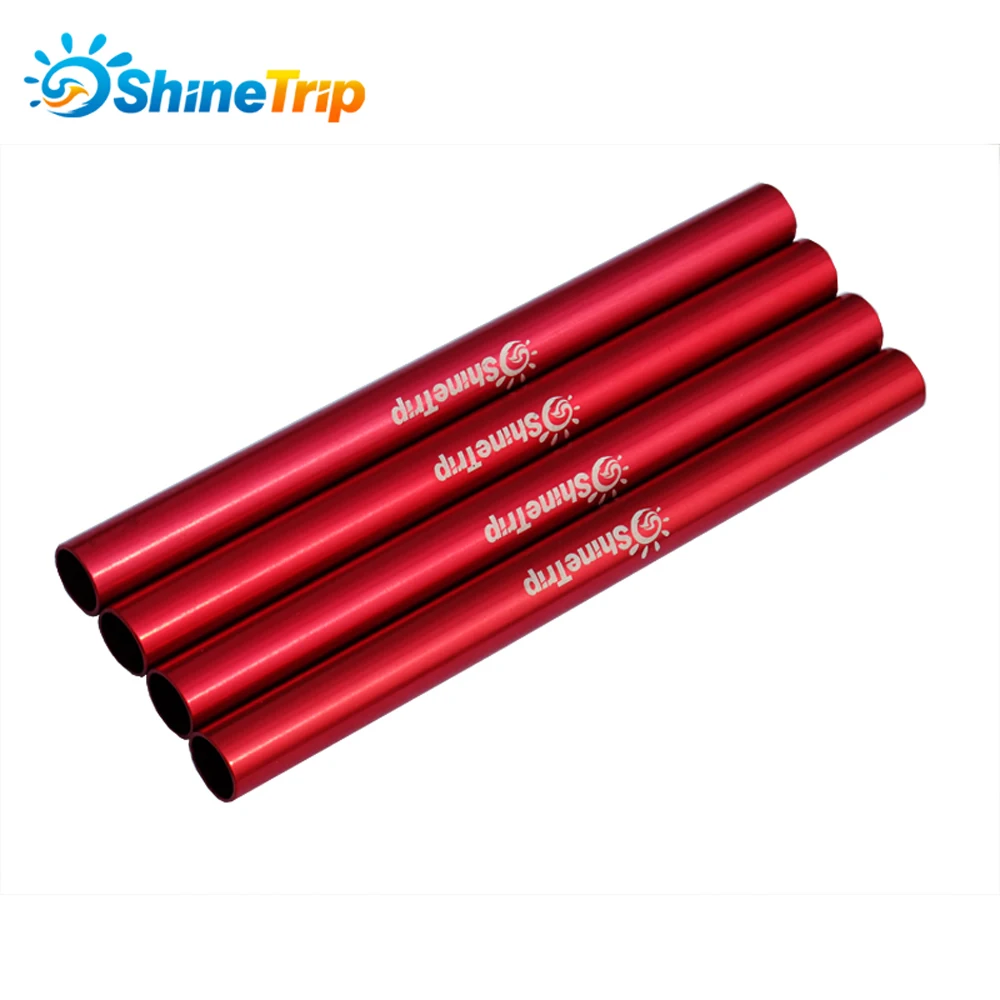 Alumínio Pólo de emergência para reparação de barraca, toldo Rod, Camping Tube Tool, diâmetro 11mm, comprimento 13cm, 4Pcs