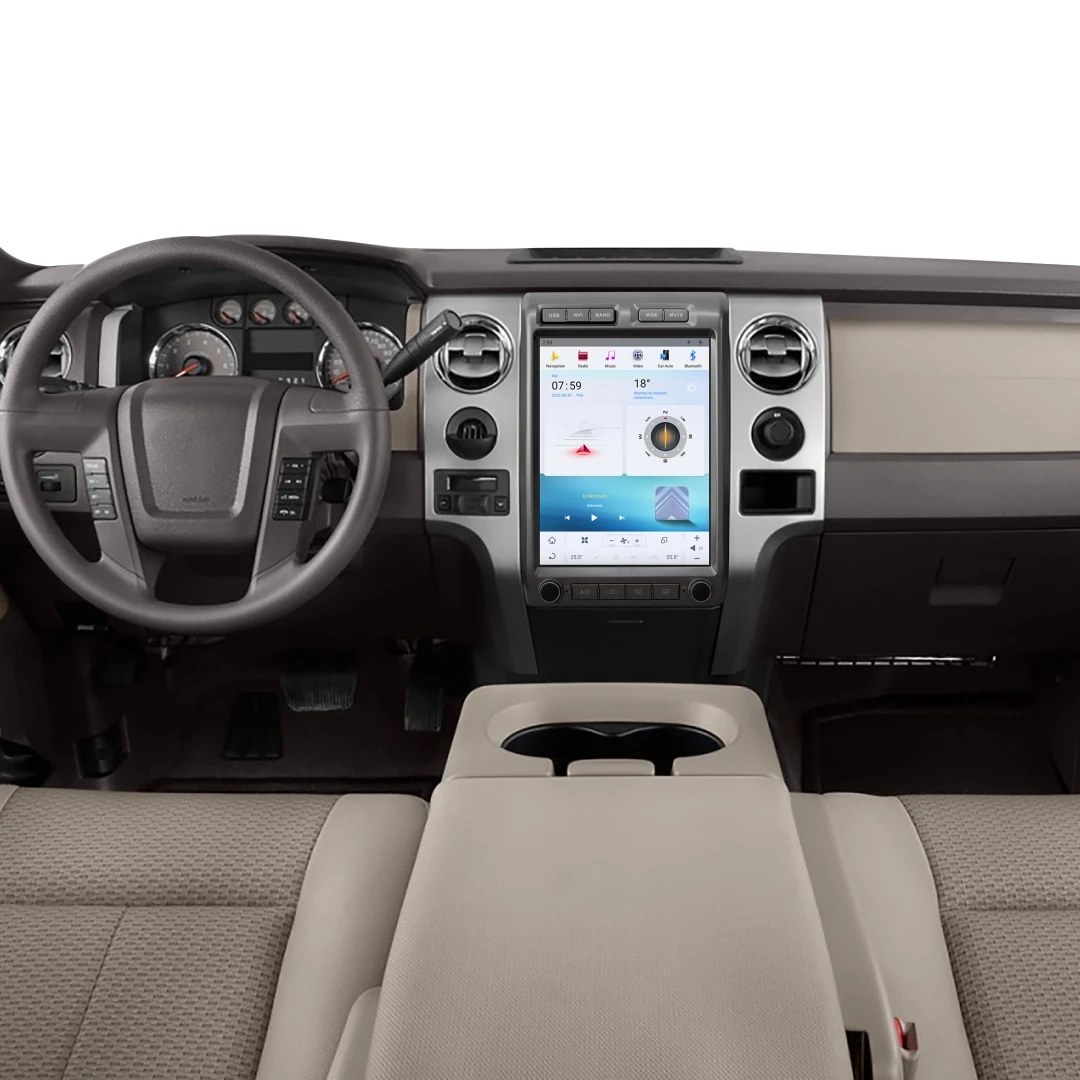 

12-дюймовый мультимедийный проигрыватель для автомобиля с вертикальным экраном на Android 13, 8+256 ГБ, в стиле Tesla, для Ford F150 2009-2014, аудио-радио-стереосистема, головное устройство