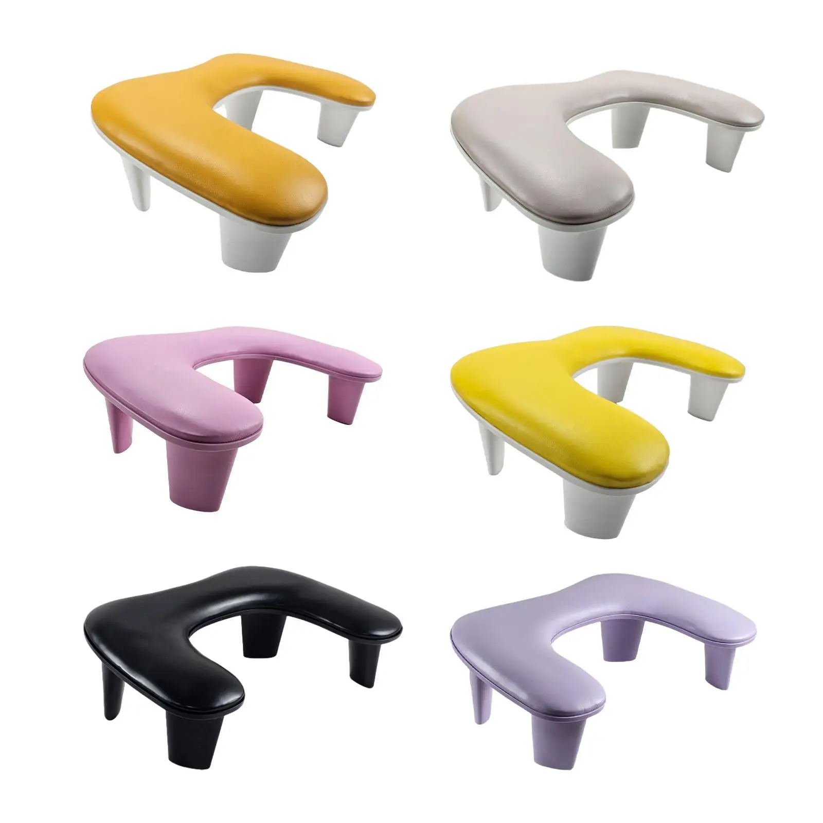 U Shape Arm Rest Nail Arm Rest Stand Manicure Nail Hand Rest Pillow Cushion Non Slip for Home DIY Salons Personal Nail Art Tech