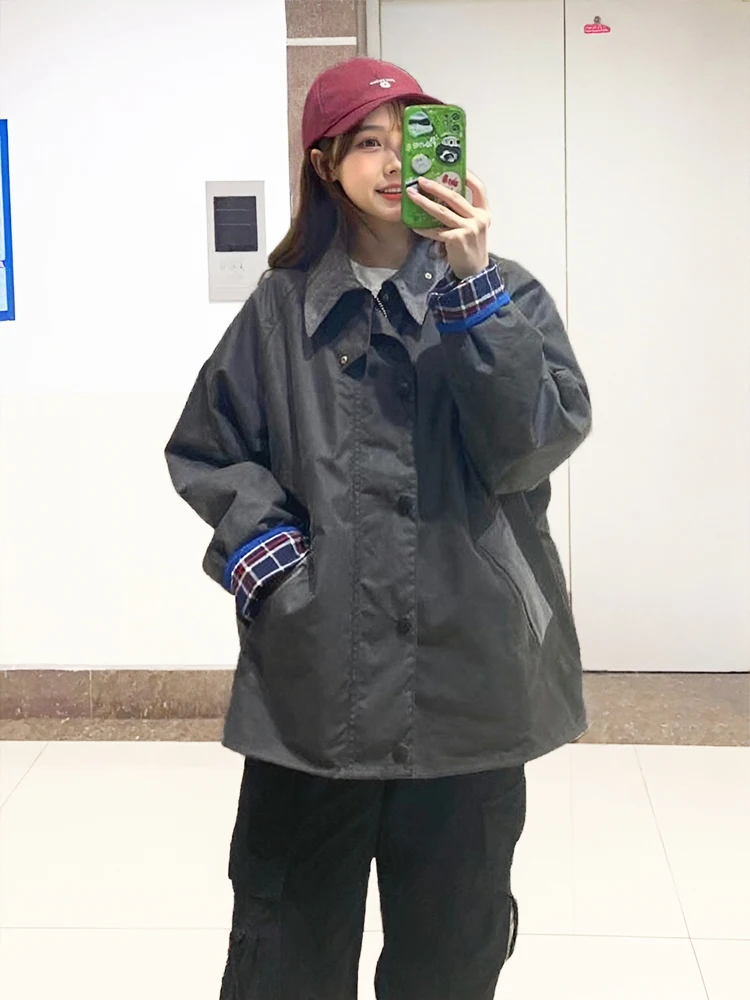 

KSKM ey Workwear Jaet Men's Women's Pilot Sle American Retro High-End Spring Autumn New Arrival ort Outerwear