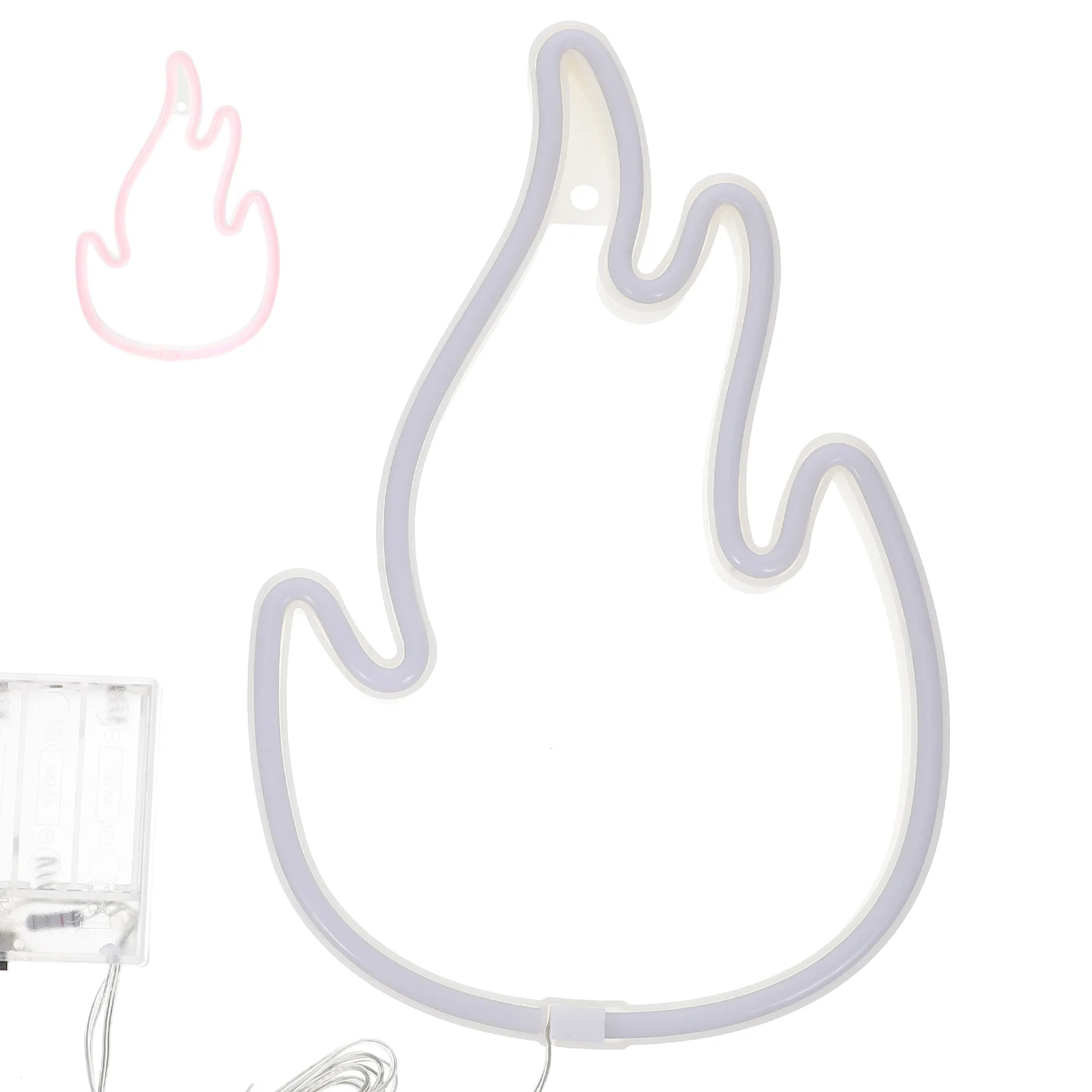 

Neon Light Sign Flame Shape Led Wall Decor For Home Bar Bedroom Gaming Room Blue Aesthetic Hanging Decorative Lights