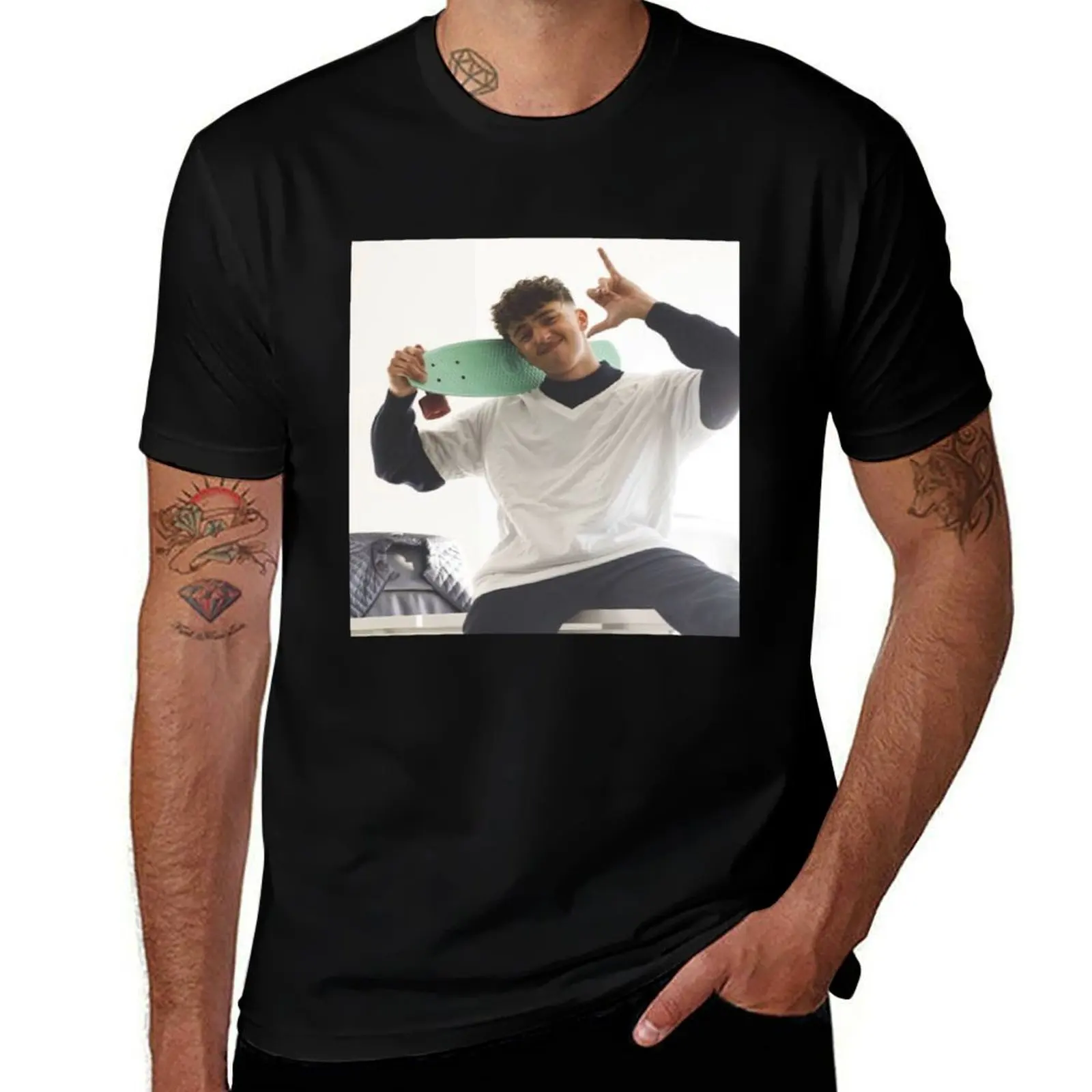 Inoxtag classique T-Shirt Stretch Fabric Comfort T-Shirt