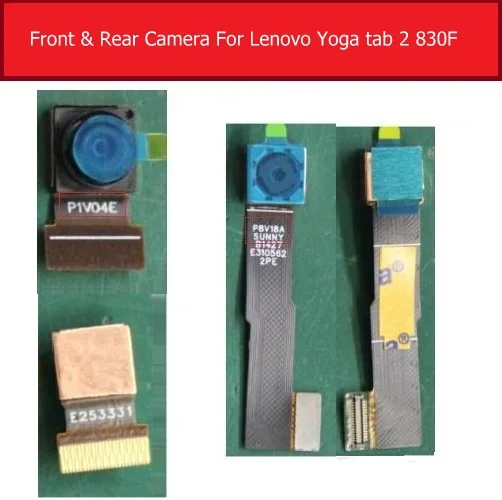 100% Genuine Front & Rear camera module For Lenovo Yoga tab 2 830F 830L 830 Big back main camera flex cable replacement repair