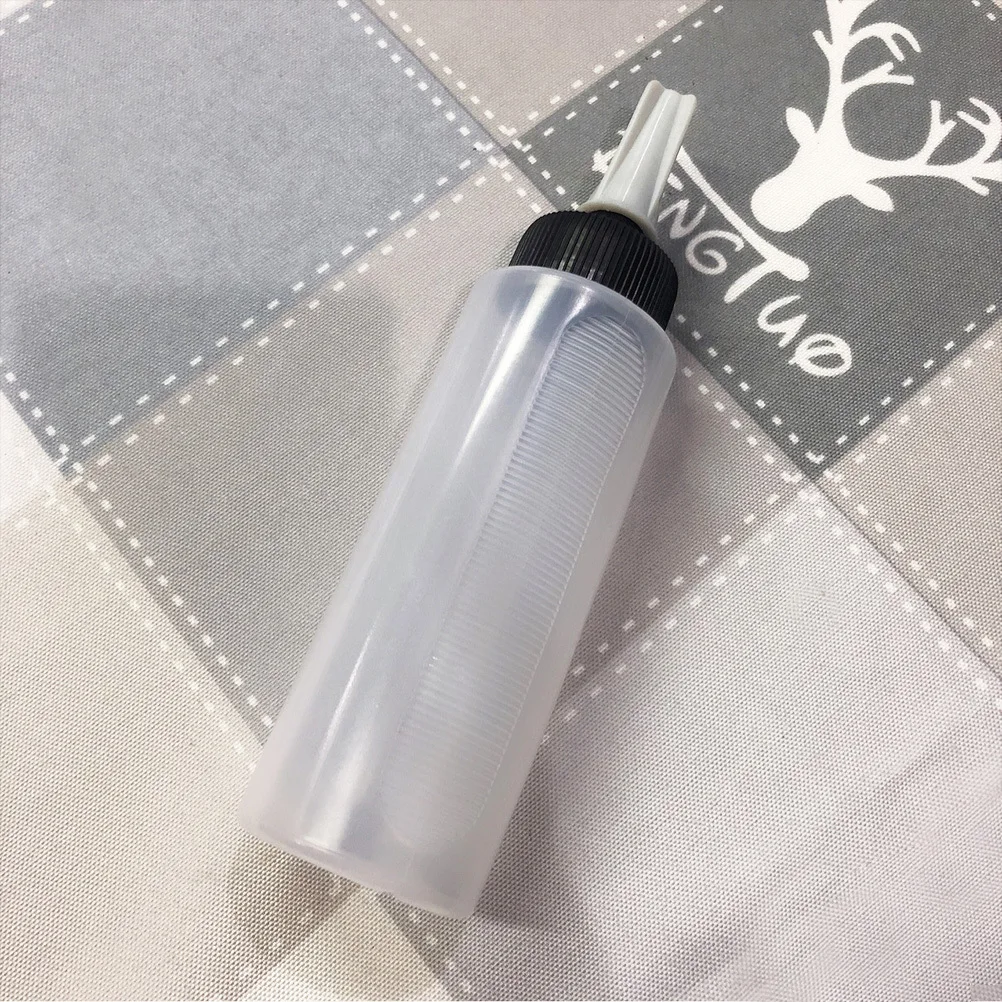 

2pcs Applicator For Hair Transparent Empty Squeeze Bottle Measuring Liquid Medicine Dyeing Perming Tools Leak Proof Hairdressing