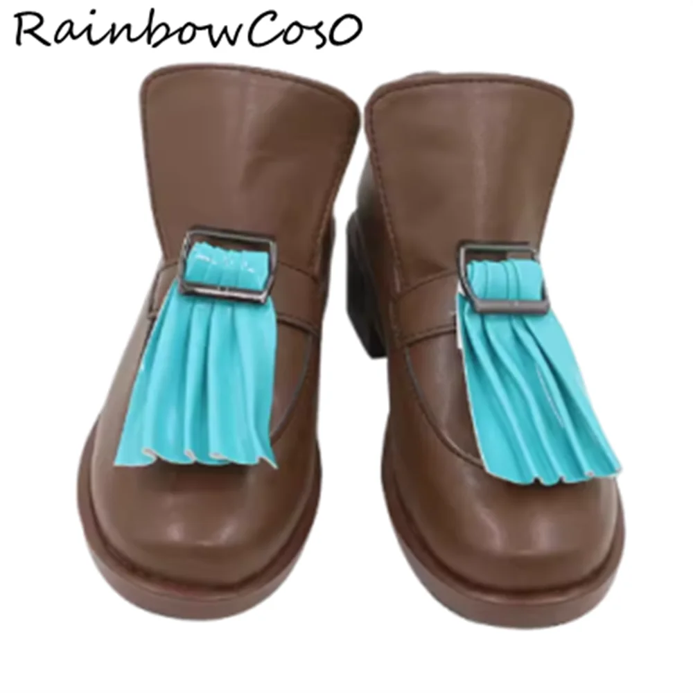 マリア・レナード キャッスルヴァニア シンフォニー・オブ・ザ・ナイト コスプレ靴 ブーツ ゲーム アニメ パーティー ハロウィン RainbowCos0 W5203