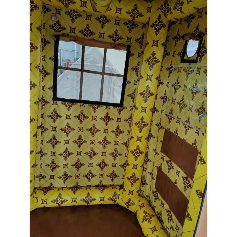 2025 بالجملة دبي فاخر 2*2 متر خيمة قابلة للنفخ مقاوم للماء شاطئ التخييم في الهواء الطلق قماش خيمة