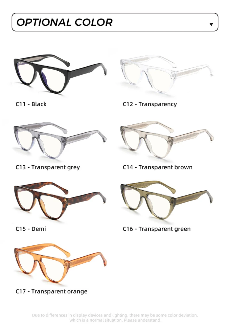 BEMORE Square Acetate Prescription Eyeglasses  Photochromic Anti Blue Light Women's Optical View Glasses