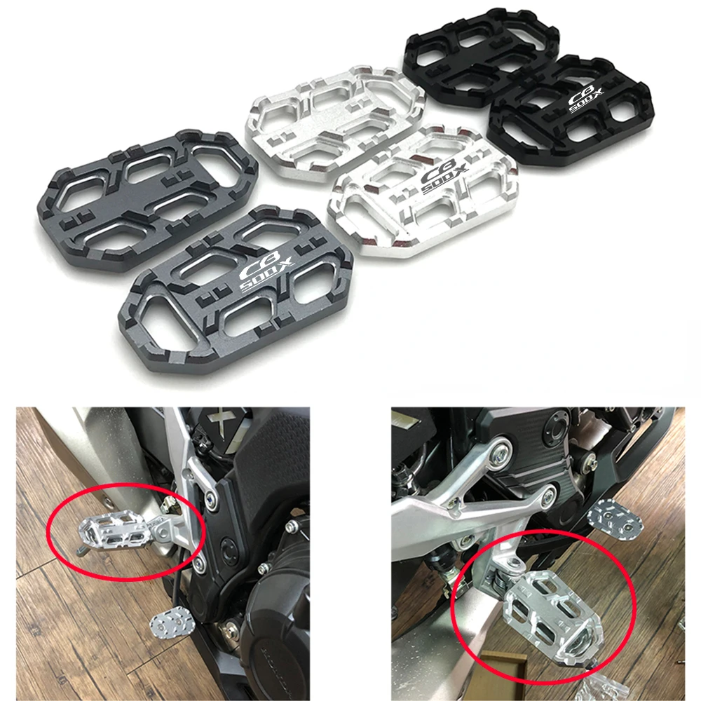 For HONDA CB500X CB500 CB 500 X 500X 2015-2018 2019 2020 2021 2022 Motorcycle Footrest Pedal Enlarger Footpad Extension Footpeg