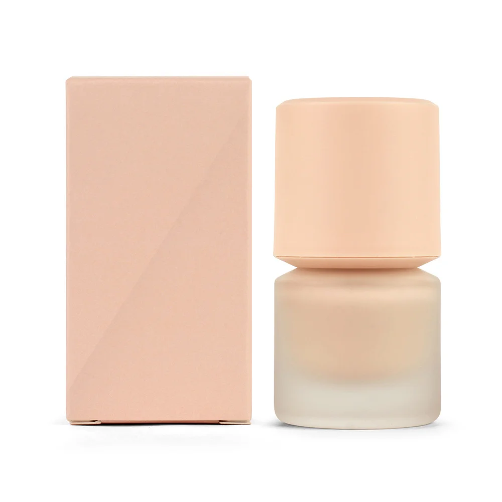 Marca própria logotipo personalizado 12 cores fundação líquido fosco garrafa de vidro cuidados com a pele cobertura impecável corretivo de maquiagem vegana