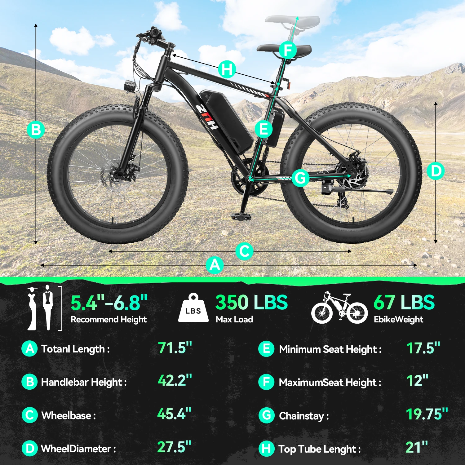 دراجة كهربائية بمحرك 1000 وات، بطارية قابلة للإزالة 48 فولت 13 أمبير في الساعة، 26 ميجا في الساعة، دراجة كهربائية 50 ميلًا، دراجة ثلجية بإطارات سميكة مقاس 24*4 بوصة