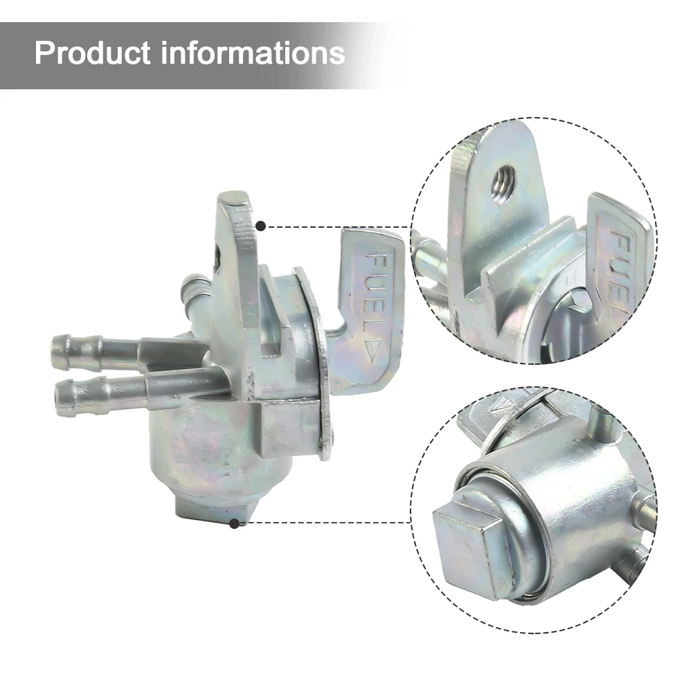 3 Way Fuel Tank Tap Valve Petcock Shut Off Switch For Motorcycle Dirt Bike ATV Aluminum Motorcycle Accessories 6.2mm