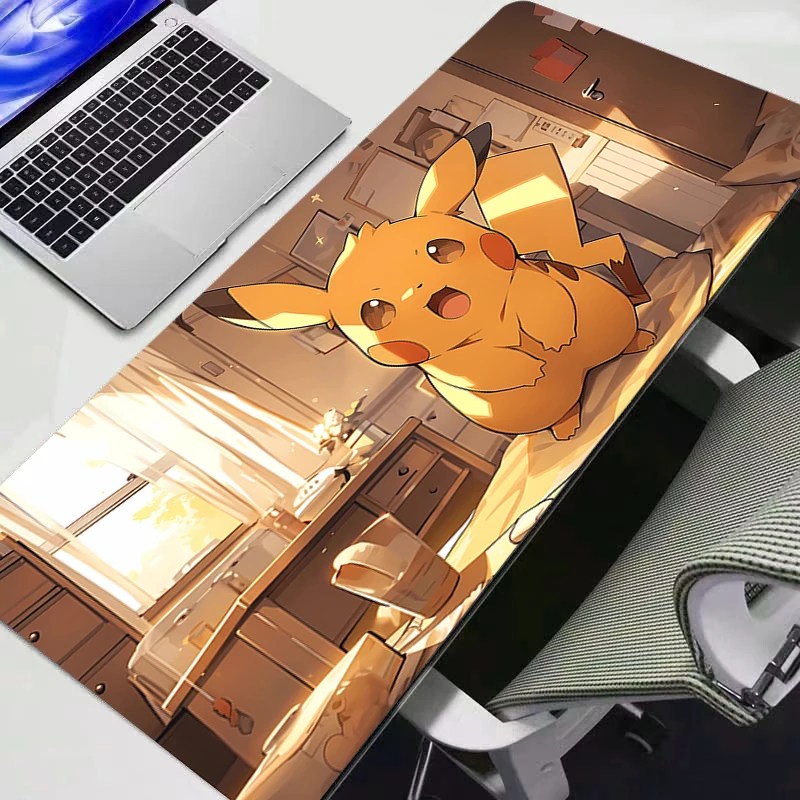 

Коврик для мыши Pokémon, большой, XXL, для геймеров, для клавиатуры и мыши, резиновый, для настольного компьютера, игровой, для ноутбука, аниме