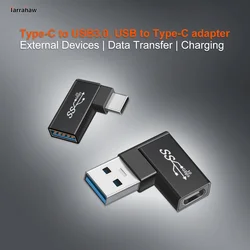 Tarrahaw OTG 어댑터, USB 수-C 타입 암 PD 엘보 고속 전송, C 타입-Usb3 0 암 컨버터 가제트 케이블