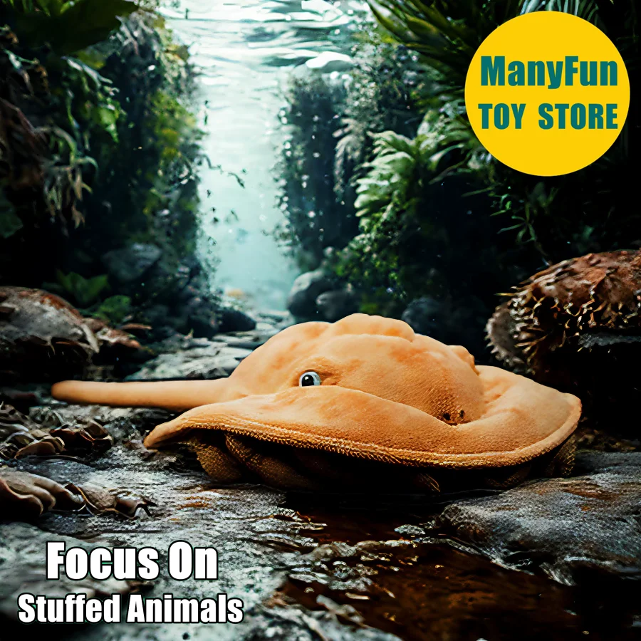 Realistic King Crab Plush Toy Lifelike Horseshoe Stuffed Animal Living Fossil Plushie Crab Simulation Soft Doll Collectors
