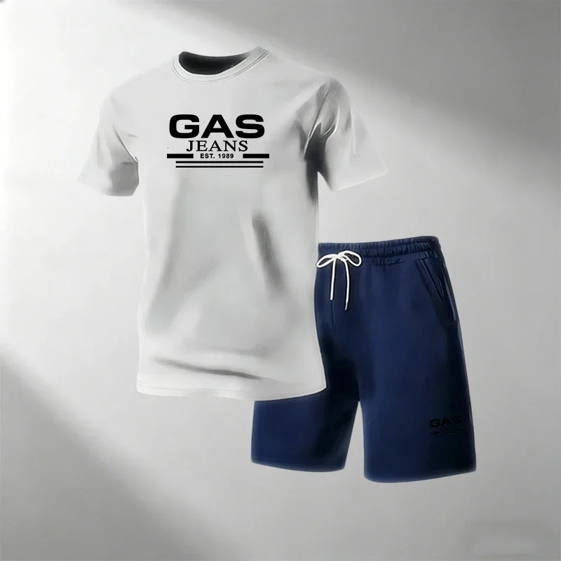 

Men's Quick Dry T-Shirts Sets Short Sleeve + Sports Shorts O-Neck Casual Sportswear Summer Running Gym Suit Hot Sale 2026 Street