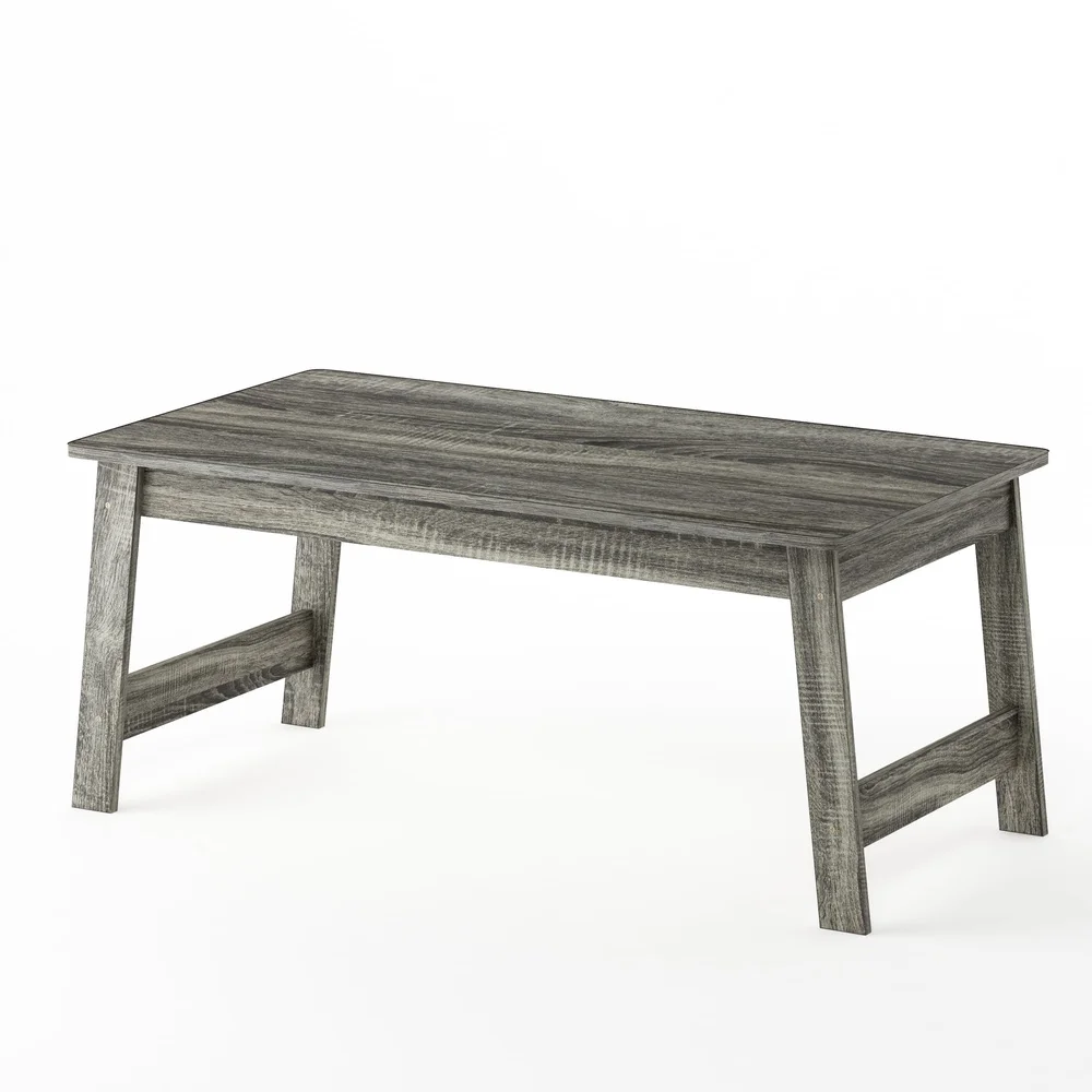Sleek Coffee Table French Oak Grey Ample Storage Easy Assembly Durable Particle Board Indoor Living Room Furniture