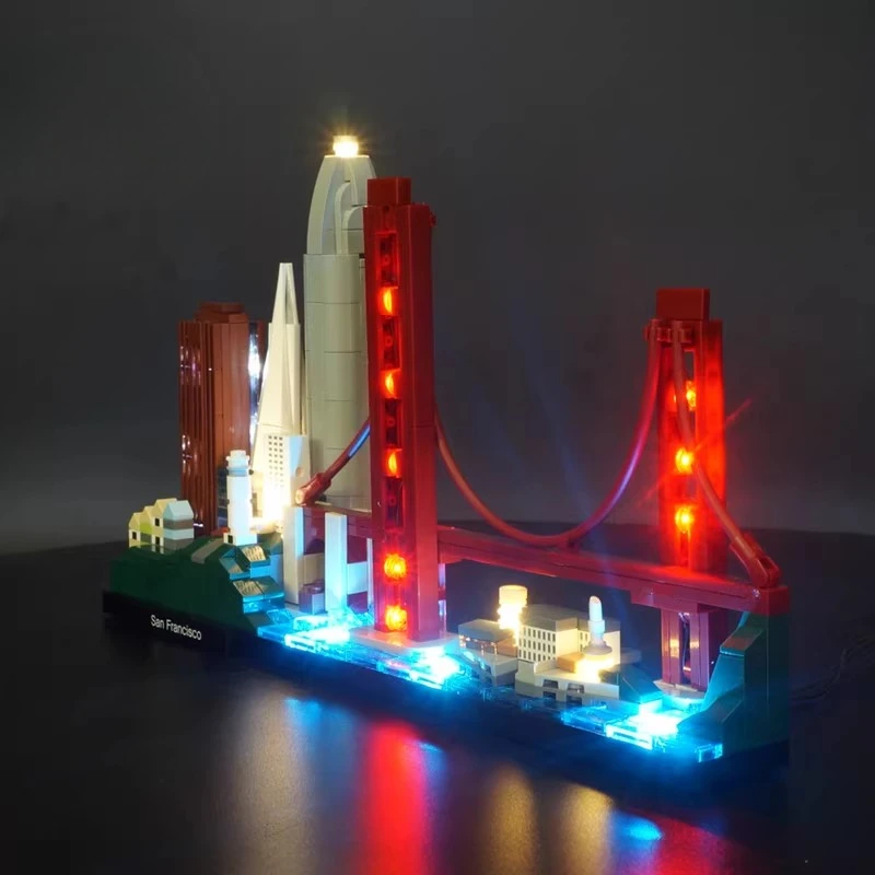 

Набор светодиодного освещения подходит для LEGO San Francisco Architecture 21043 (не включая строительные блоки)