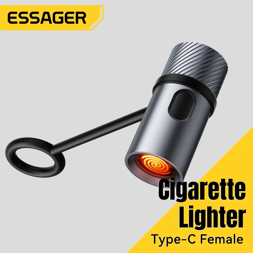 Essager Type-C Mini Cigarette Lighter Tungsten Wire Blowing Safety Energy Saving No Flame  Auto Shut-Off for Air Travel Outdoor