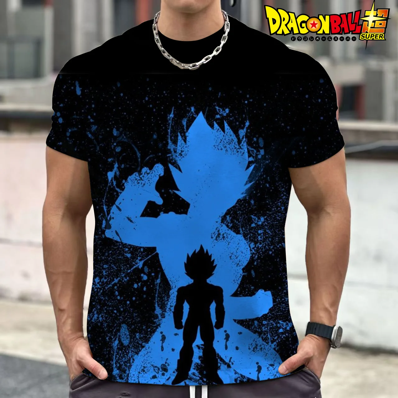 

Summer Dragon Ball Cartoon Cartoon 3d Printed T-Shirt Top Broli Begita Wu Empty Short Sleeves For Men And Children Short Sleeves