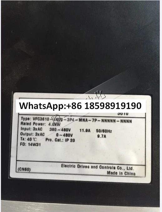 

Inverter VFC3610 7.5KW 1.5KW 2.2KW 3KW 4KW 5.5KW