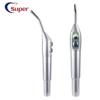 Pistola pulverizadora de aire y agua Dental, jeringa Triple de 3 vías, pieza de mano + 1 boquillas, tubos de puntas para laboratorio Dental plateado disponible