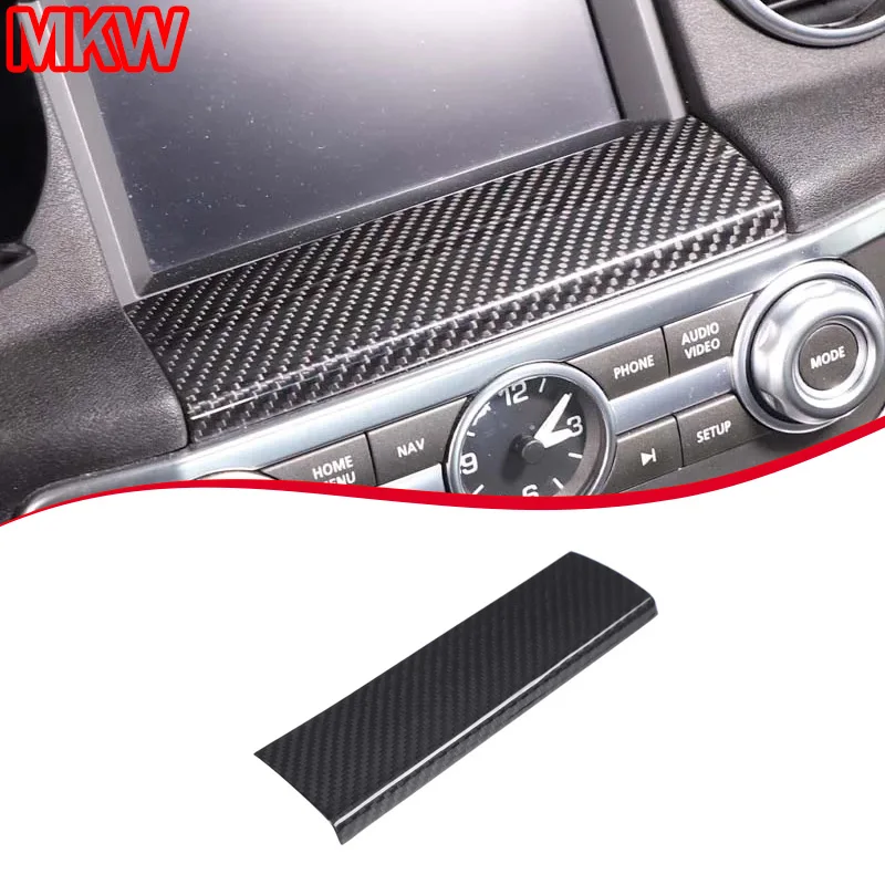 

For Land Rover Discovery 4 2010-2016 Real Carbon Fiber Car Central Control Navigation Decoration Car Interior Accessories
