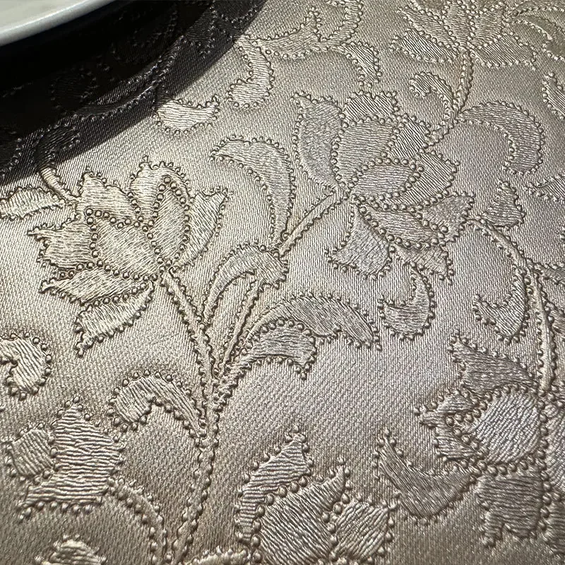 6/4pcs Embossed Placemat Chinese Style Waterproof Oil Proof Heat-insulating Dining Table Decor Mat Home Texture Dining Plate Pad