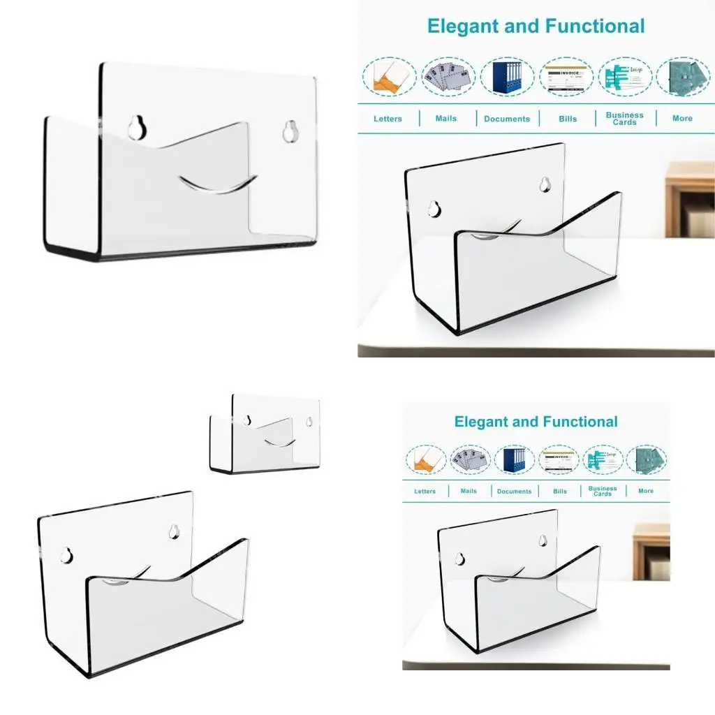 

G6KF Clear Envelope Rack Desktop for Sorting Mail Document Storage Shelf