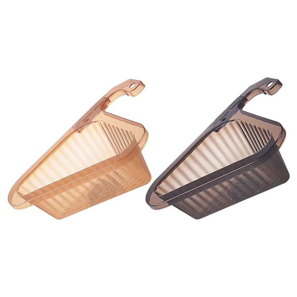 

2Pcs Sink Drain Basket Triangle Corner Strainer Kitchen Sink Storage Shelf Filter Basket Space Saving Hanging Organizer