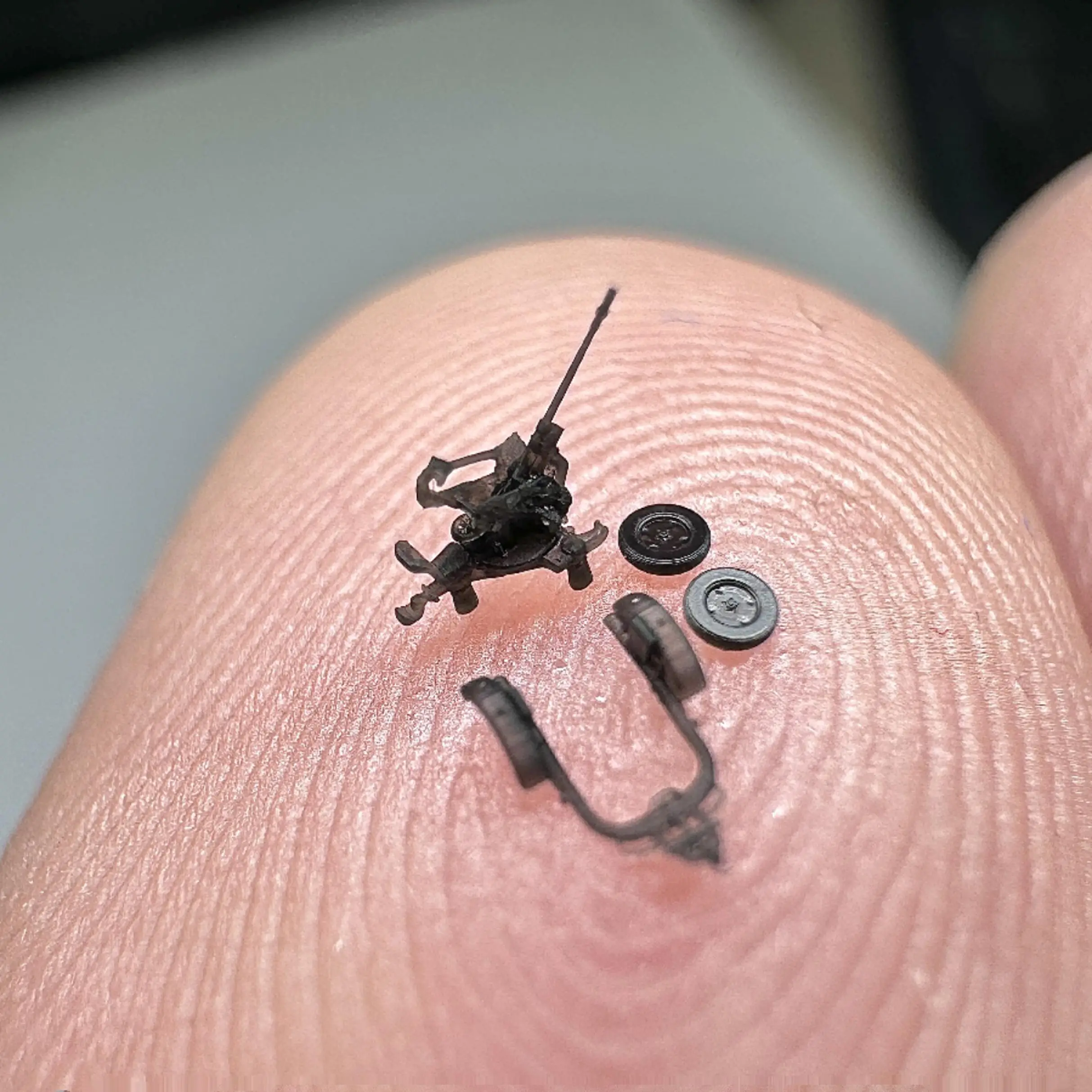 MUYI MODELLO STUDIO 1/700 G700012 KRIEGSMARINE 20MM C/30 GUNS TRAILER Kit stampa 3D