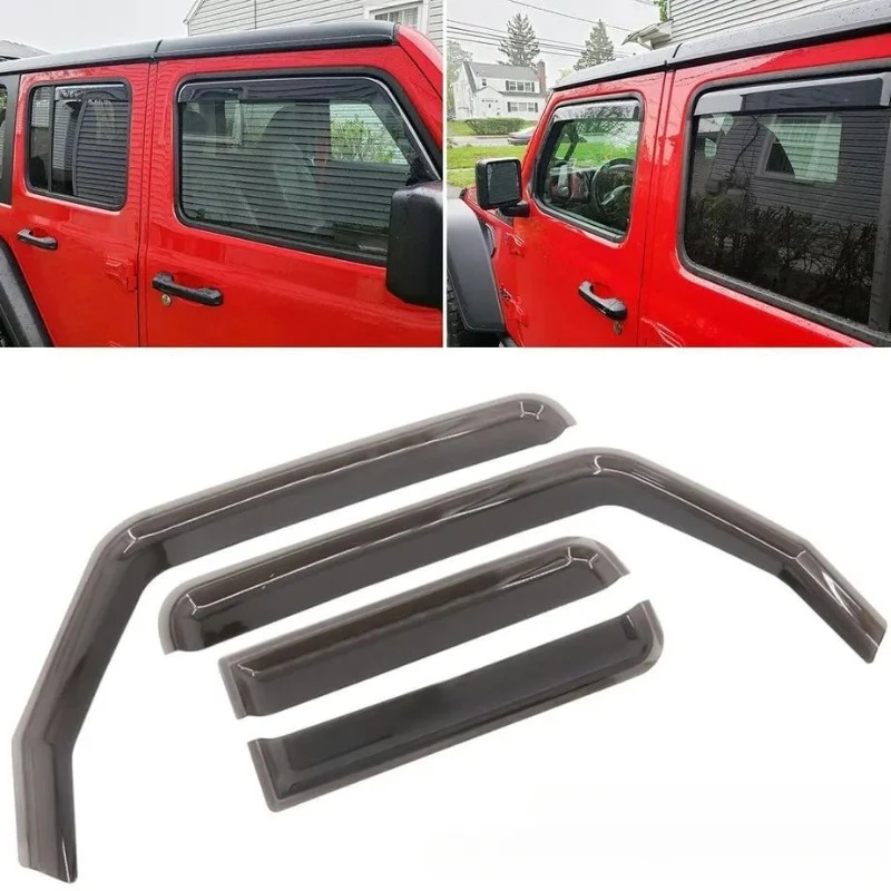 

Suitable for Jeep 07-17JK Wrangler Rain Eyebrow and Rain Shield Embedded Window